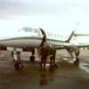 Captain Gene Wing (Lt) and Captain Hal Hauer (Rt) with Cascade Airways Metro II Circa 1980. On the ramp at GEG (Spokane International Airport-Spokane, Washington)  Photo Courtesy Mark Chestnutt      